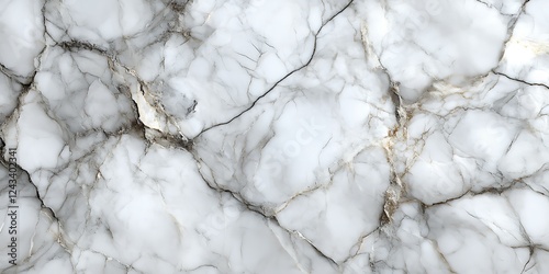 White marble texture with grey and gold veins.