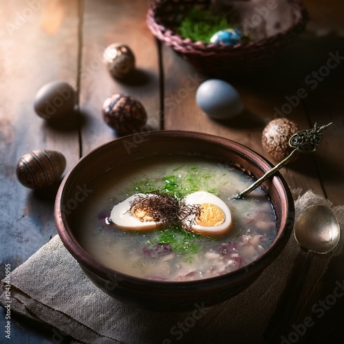 Obraz na płótnie Easter soup w salonie