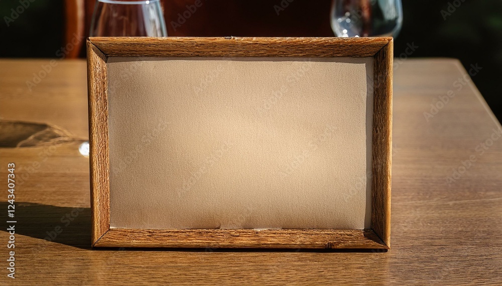 wooden frame