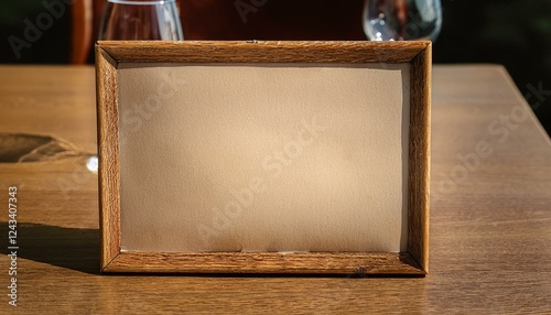 Obraz na płótnie wooden frame w salonie