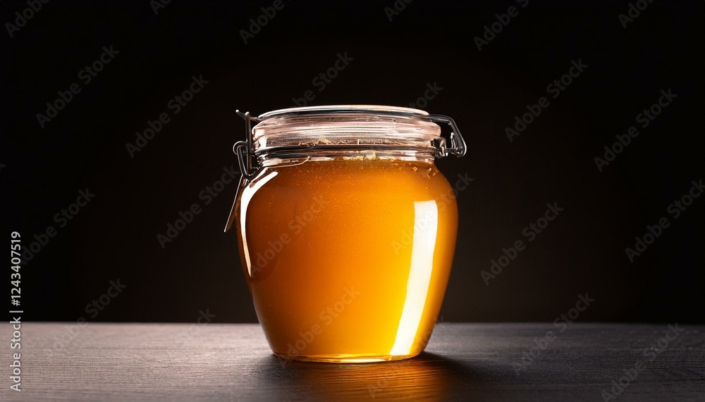 Honey in jar