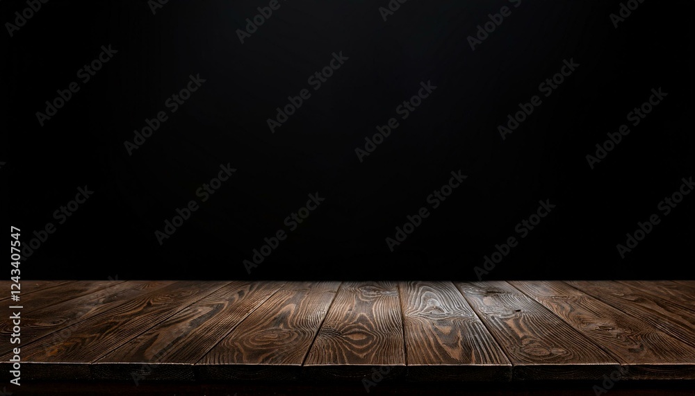 dark wooden table