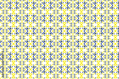 Seamless star Pattern Modern Geometric Vector Print in yellow Colors