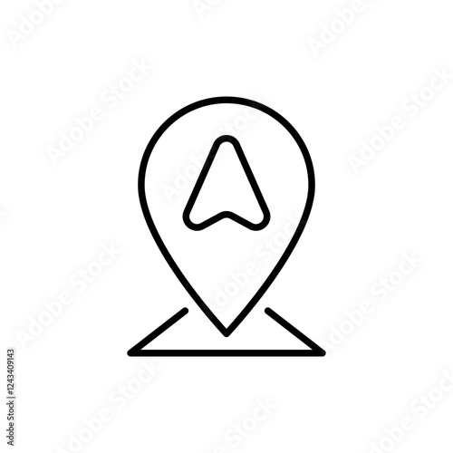 Free Download Map pointer outline icons, minimalist vector illustration ,simple transparent graphic element .Isolated on white background - GFXLoad