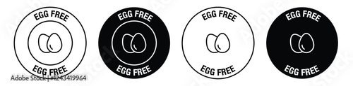 Egg Freevector symbol in black color photo