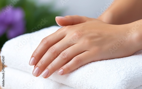 A professional masseuse performing a relaxing hand massage with essential oils, enhancing circulation and skin elasticity.