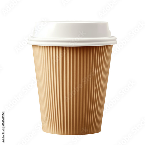 Wallpaper Mural coffee cup isolated on white background Torontodigital.ca