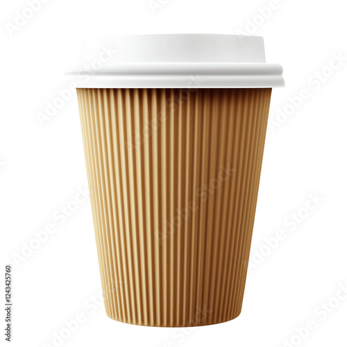 Wallpaper Mural coffee cup isolated on white background Torontodigital.ca