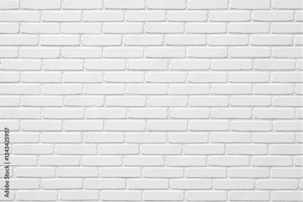 White brick wall with a clean texture, evenly arranged bricks, and subtle shadows. Ideal for creative design, modern interiors, and concept backgrounds. Ai generative White brick wall with a clean texture, evenly arranged bricks, and subtle shadows. Ideal for creative design, modern interiors, and concept backgrounds. Ai generative