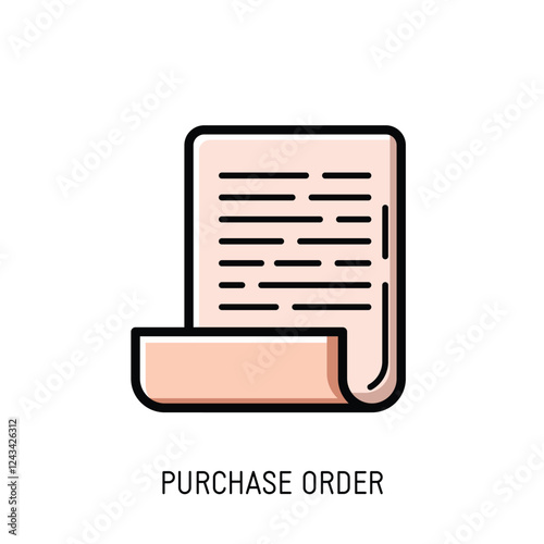 Free purchase order icon vector graphic download perfect for websites and business documents. Use this clean design for your projects