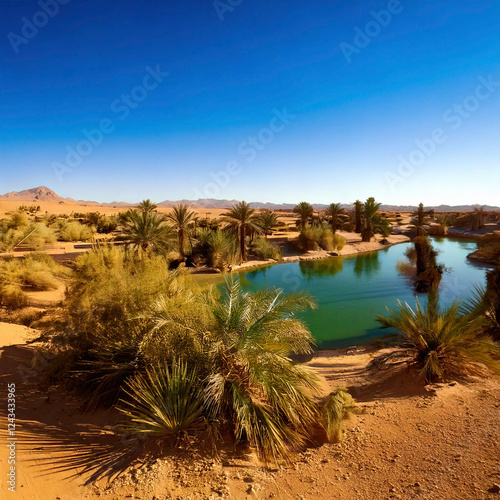 Serene Desert Oasis Refuge