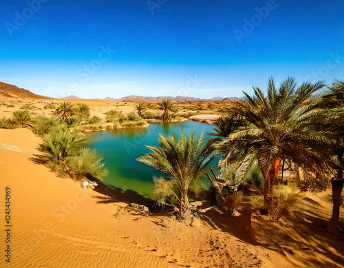 Serene Desert Oasis Refuge