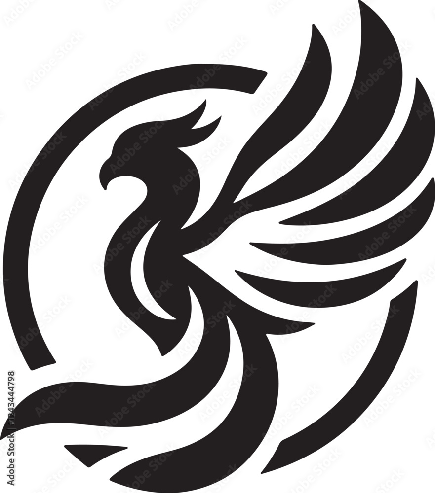 phoenix bird logo clip art silhouette logo design vector illustration phoenix bird logo clip art silhouette logo design vector illustration
