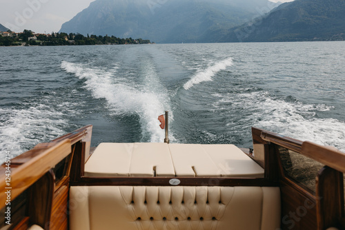Boat Ride on Lake Como with Scenic Mountain Views