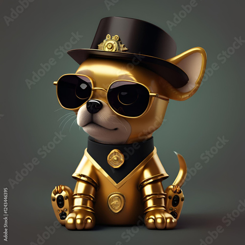 3d pirate with a pirate hat