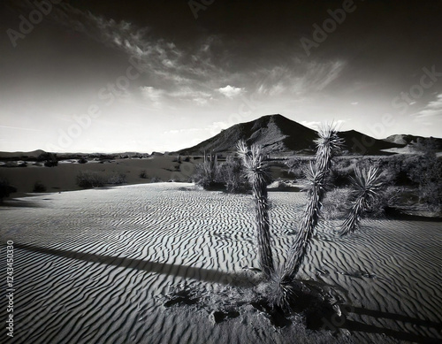 Timeless Black White Desert
