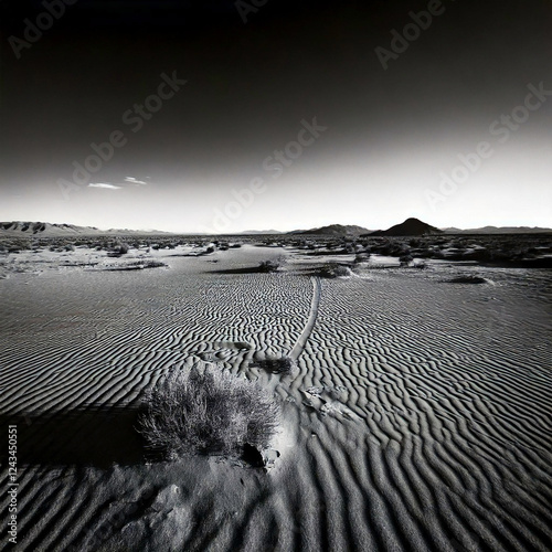 Timeless Black White Desert