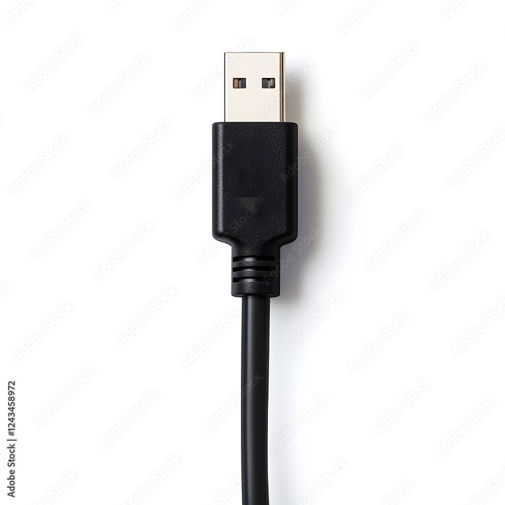 black usb cable plug black usb cable plug