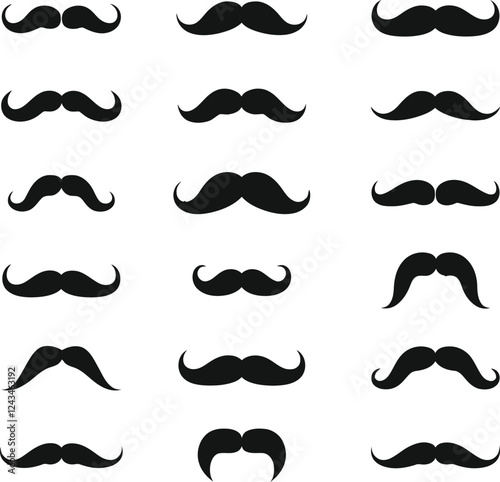 collection of mustaches