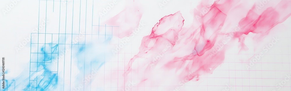 Minimalist pencil strokes blend with pastel hues creating a serene abstract artwork Minimalist pencil strokes blend with pastel hues creating a serene abstract artwork