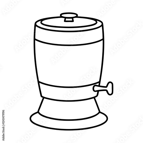 electric kettle isolated on white