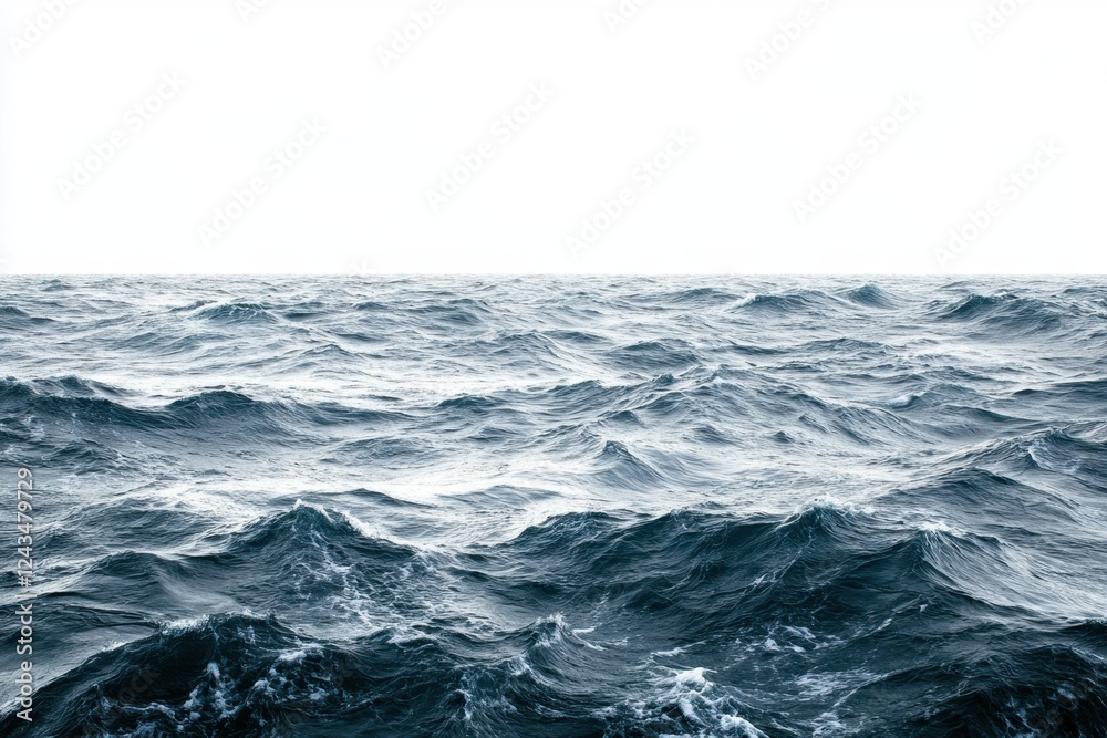 Calm Ocean Waves Under Soft Light in a Minimalist Landscape Calm Ocean Waves Under Soft Light in a Minimalist Landscape
