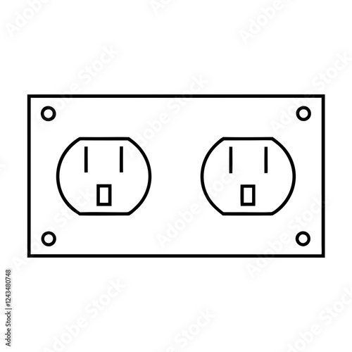 electrical outlet vector illustration