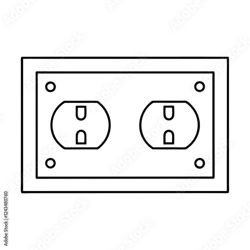 electrical outlet vector illustration