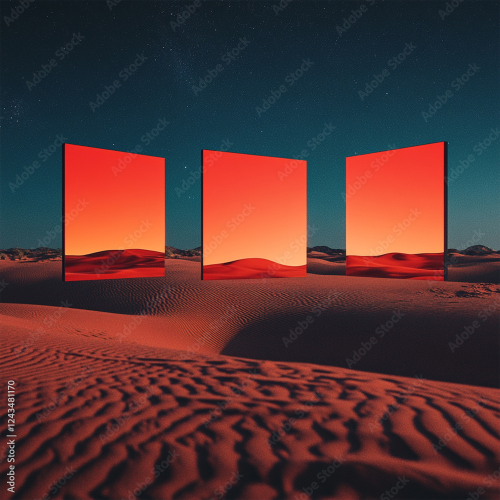 Fototapeta premium sunrise in the desert