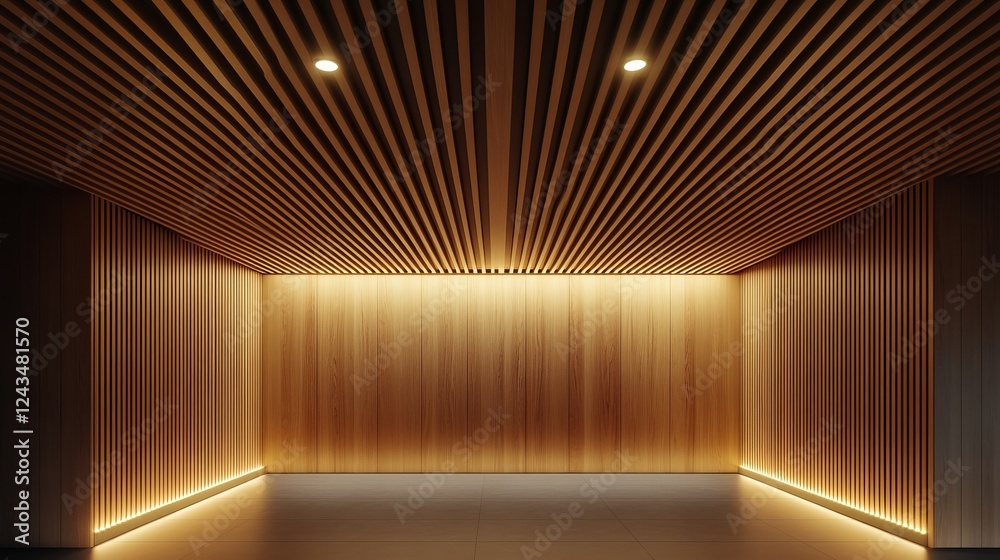 Cozy Wooden Room Bathed in Warm Light from Ceiling Fixture Creating an Inviting Atmosphere Perfect for Relaxation and Reflection with Natural Wood Accents Enhancing the Tranquil Ambiance Cozy Wooden Room Bathed in Warm Light from Ceiling Fixture Creating an Inviting Atmosphere Perfect for Relaxation and Reflection with Natural Wood Accents Enhancing the Tranquil Ambiance