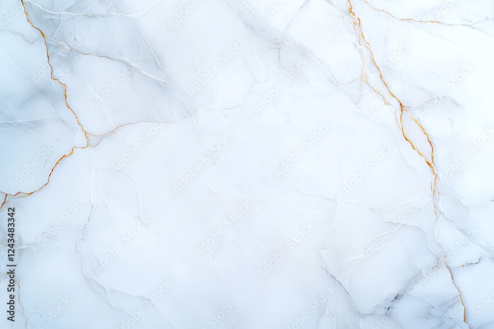 Elegant white marble texture with subtle grey veins and golden accents. Ideal for backgrounds, websites, and design projects seeking a touch of luxury and sophistication.