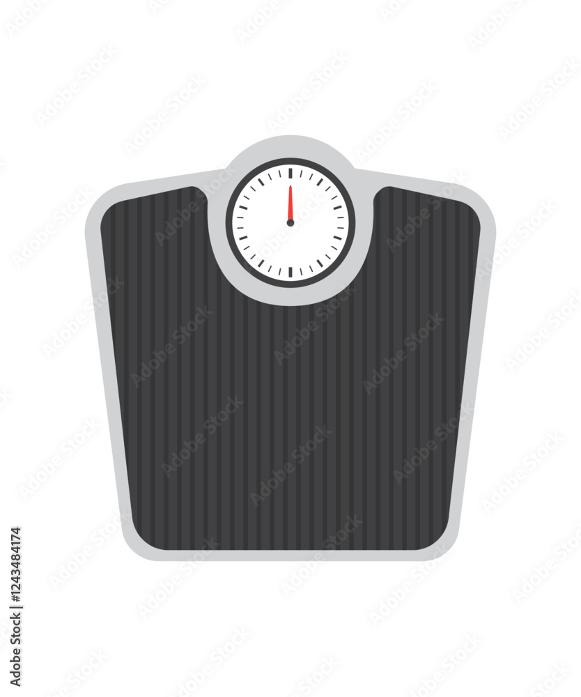 Weight scale flat icon stock illustration Weight scale flat icon stock illustration