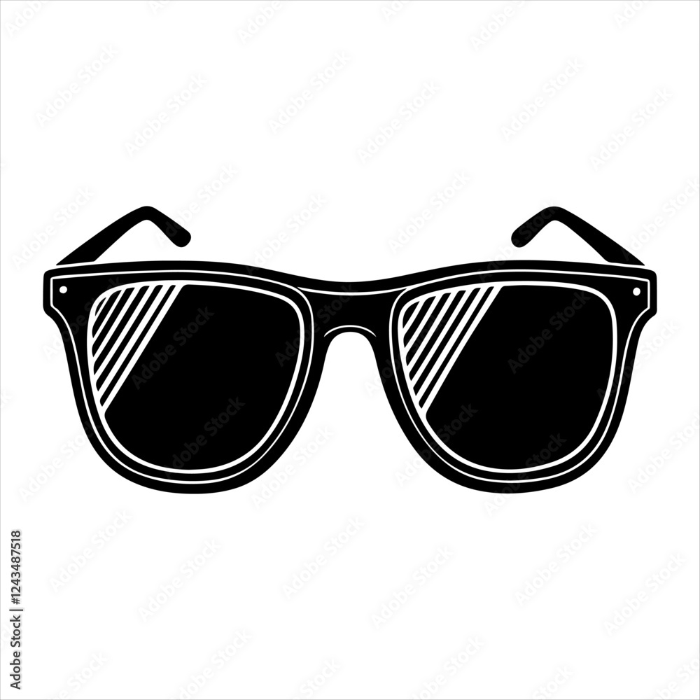 stylish modern, round sunglasses silhouette design stylish modern, round sunglasses silhouette design