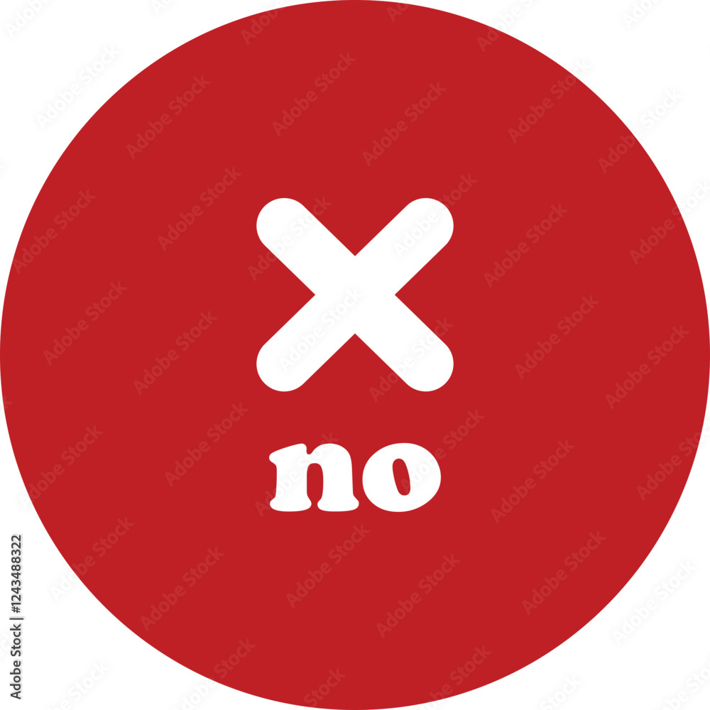 Obraz premium Sharp red checkmark icon on isolated transparent background black vector symbol for wrong choices. Modern flat and line design symbol cross sign. No letter negative mark, bad icon web app.