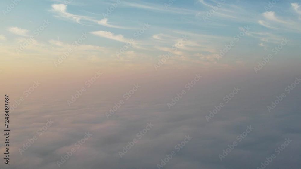 Sunrise view above the fog and cloud. Sunrise view above the fog and cloud.