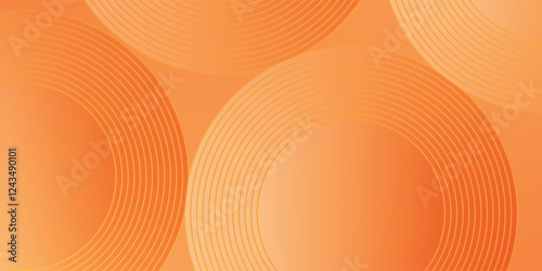 banner background. full color, orange gradation and effect geometry