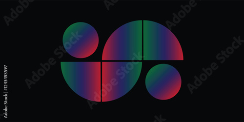 Abstract Geometric Linear background design collection. Bauhaus modern design, printable posters, banners, template concept design.