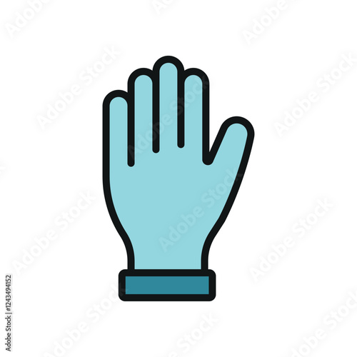 Gloves medical icon is a simple vector illustration of a pair of disposable gloves