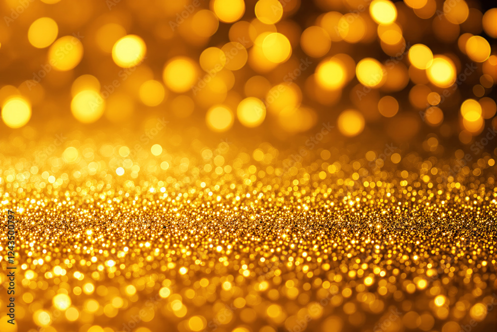 Golden Bokeh Background with Shimmering Particles. Golden Bokeh Background with Shimmering Particles.