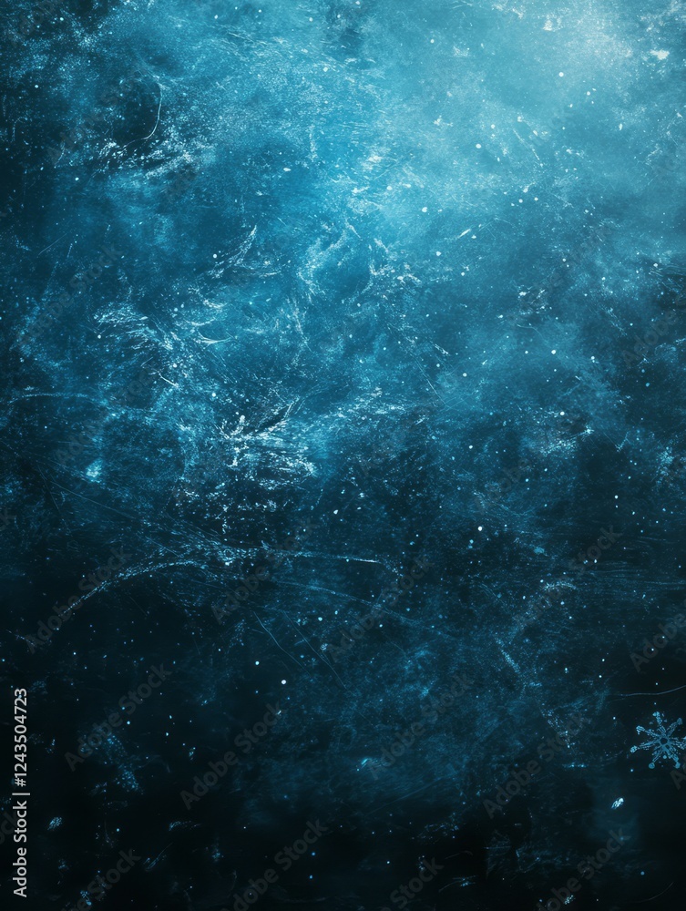 Obraz premium Abstract Blue Ice Texture Winter Background