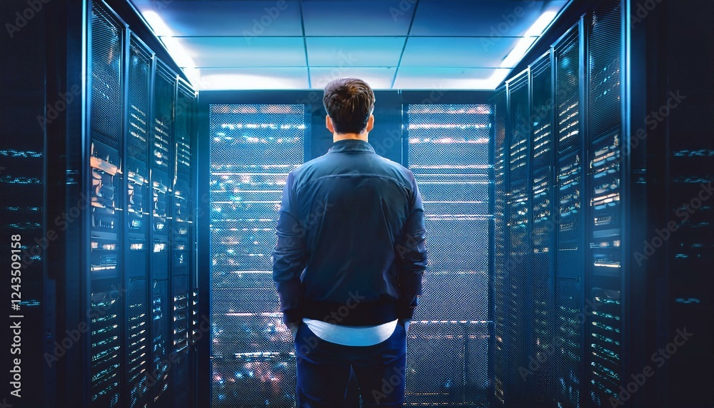 Fototapeta premium Experience lightning-fast speeds with our servers. 