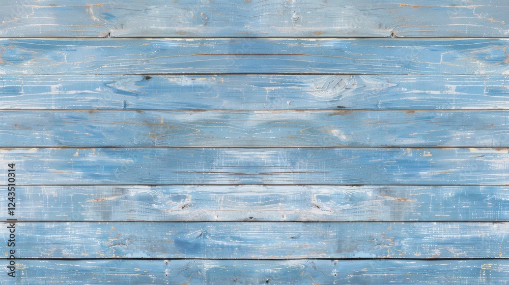 Obraz premium blue wooden planks with cracked paint material hardwood grunge structure
