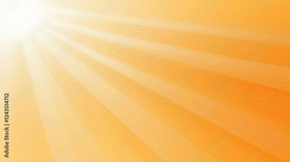 Obraz premium Radiant sunbeams on a pristine white backdrop, captivating display of light and energy