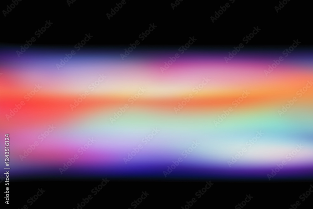 Naklejka premium vibrant abstract gradient with bold color flows creates mesmerizing visual experience, blending hues of red, blue, and purple seamlessly
