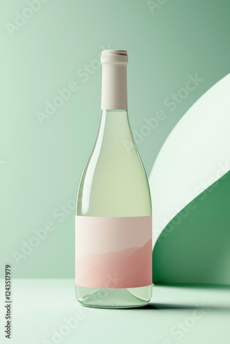 Simple Korean Traditional Rice Wine Bottle Mockup 