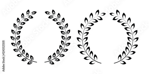 laurel wealth black and white abstract background