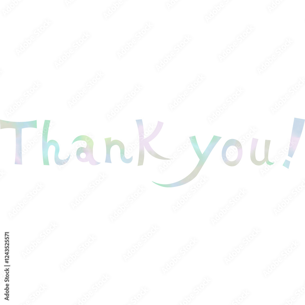 Clip art image of a beautiful watercolor patterned thank you icon. Clip art image of a beautiful watercolor patterned thank you icon.
