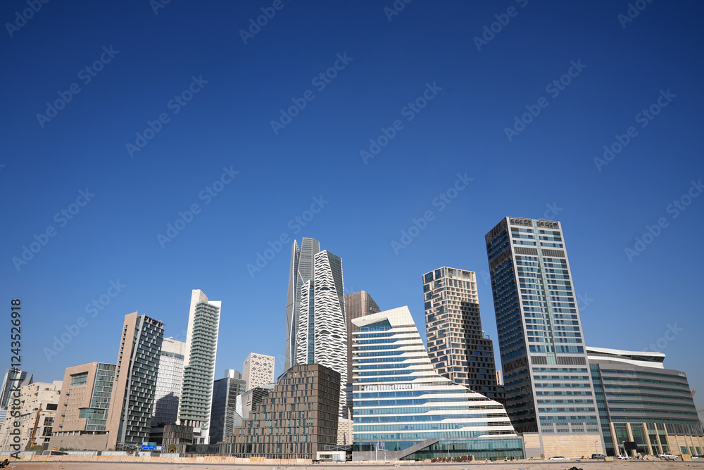 Riyadh Saudi Arabia Financial District Downtown Riyadh Saudi Arabia Financial District Downtown