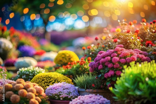 Wallpaper Mural Landscaping Design: 3D Render of Colorful Flowers & Low Shrubs Torontodigital.ca