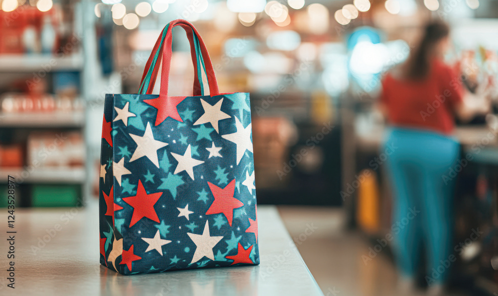 custom made wallpaper toronto digitalUrban setting colorful shopping bag display in retail product